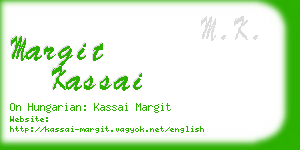 margit kassai business card